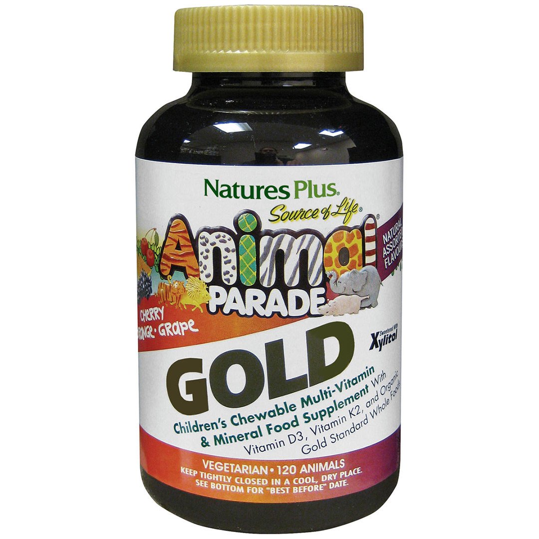 Nature's Plus Animal Parade Gold Assorted 120 Chewable Tablets