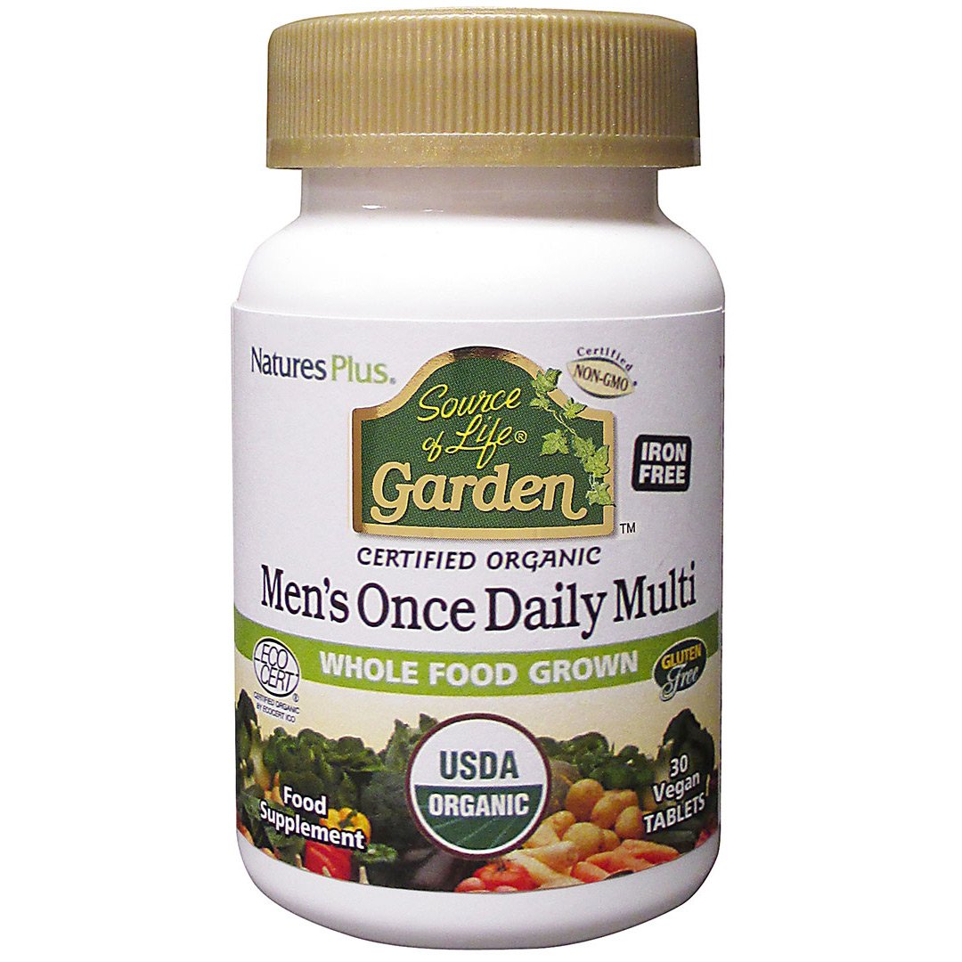 Nature's Plus Source Of Life Garden Organic Mens Daily Tablets