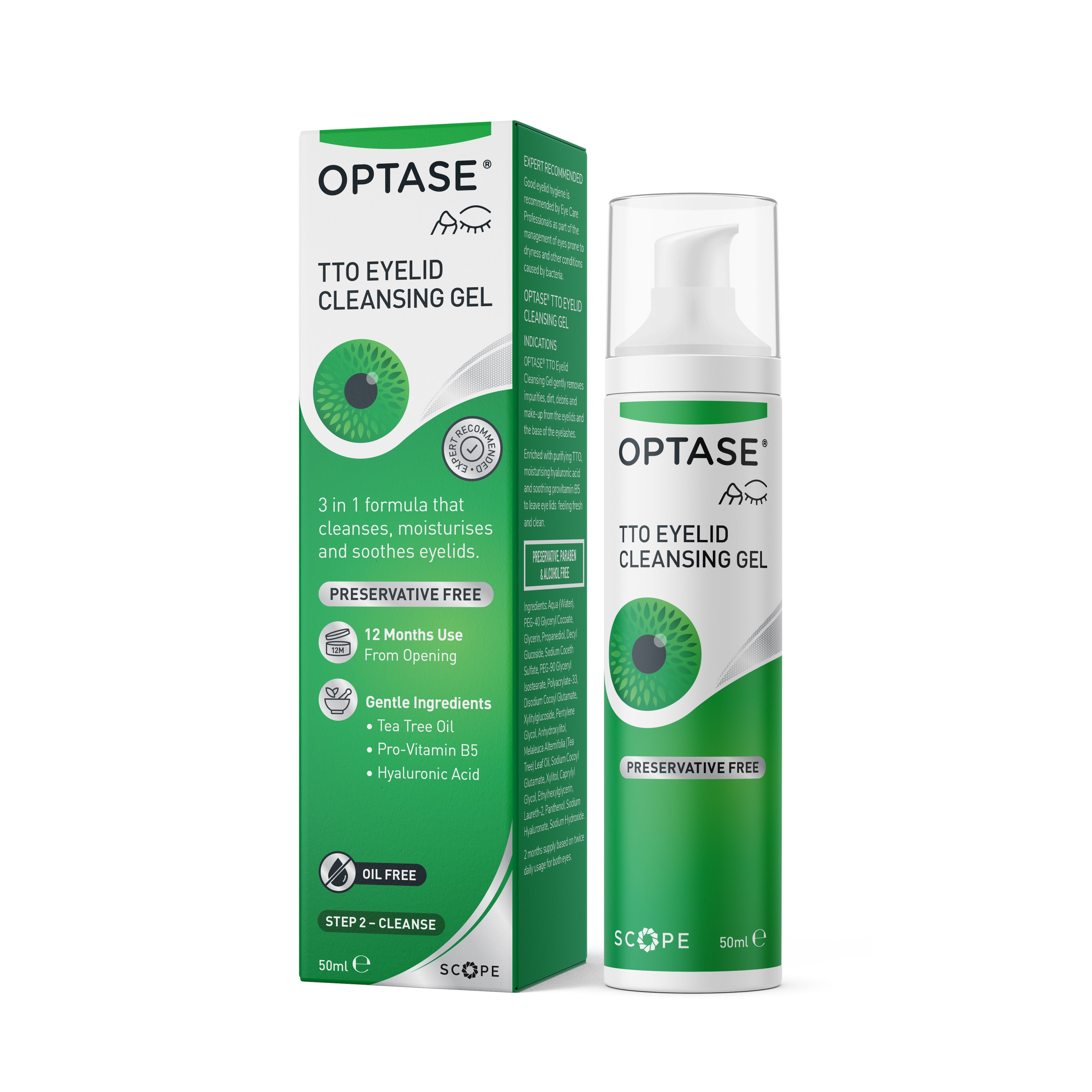Optase Tea Tree Oil Eye Lid Cleansing Gel