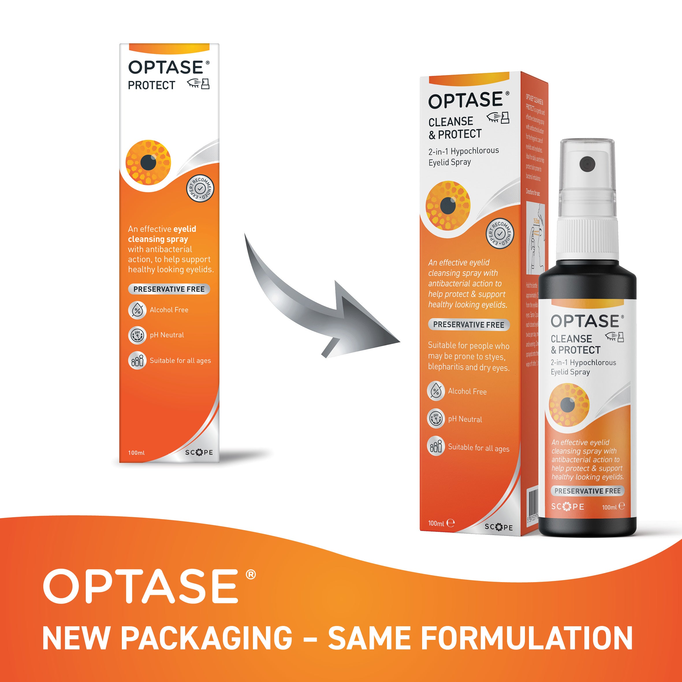 Optase Cleanse & Protect 100ml