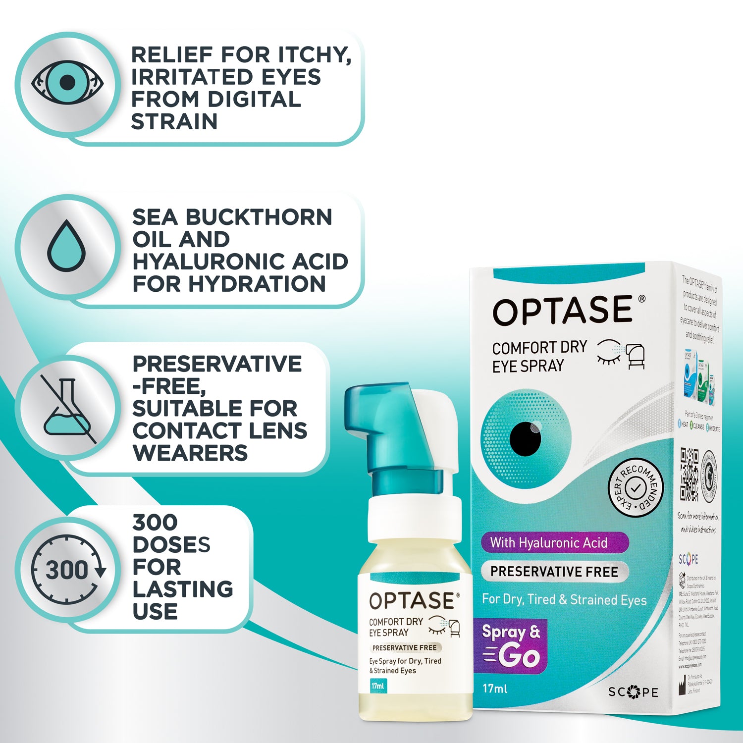 Optase Comfort Dry Eye Spray 17ml