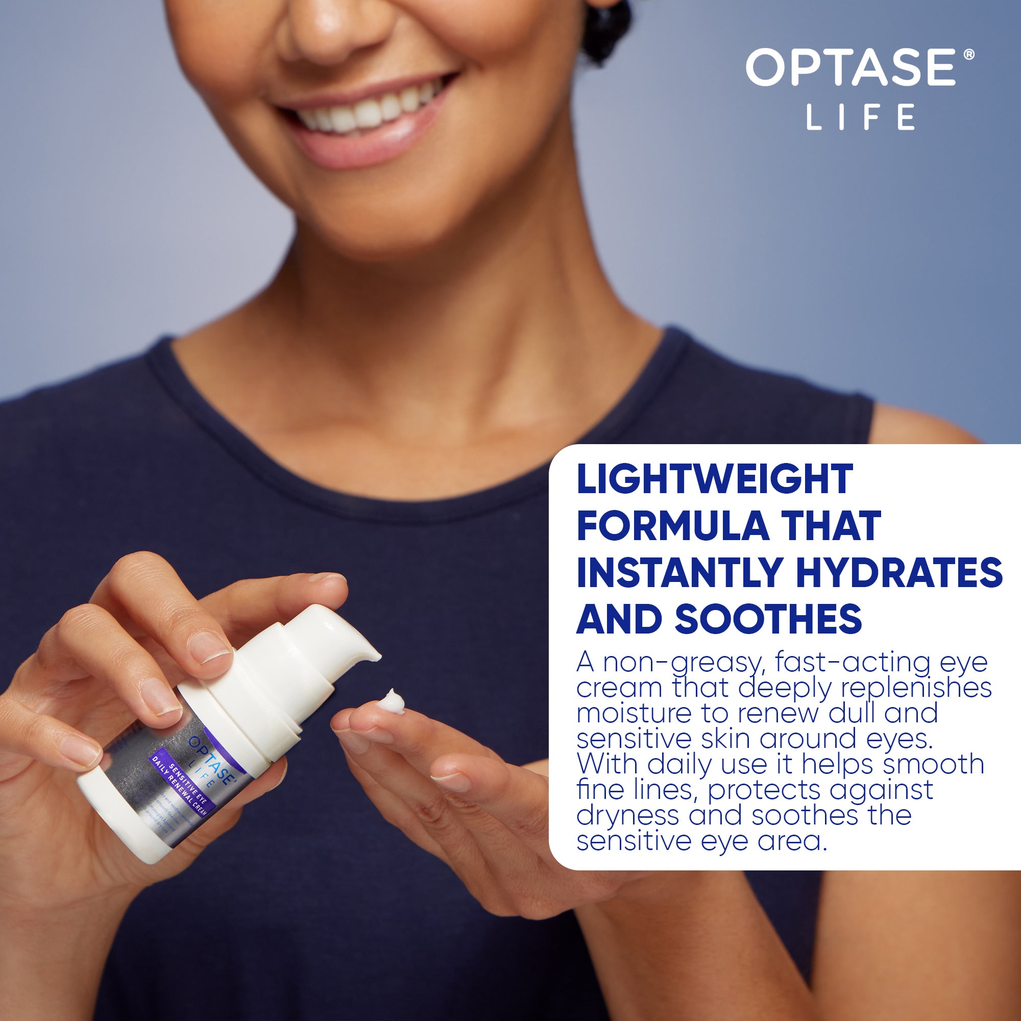Optase Life Sensitive Eye Daily Renewal Cream 15ml