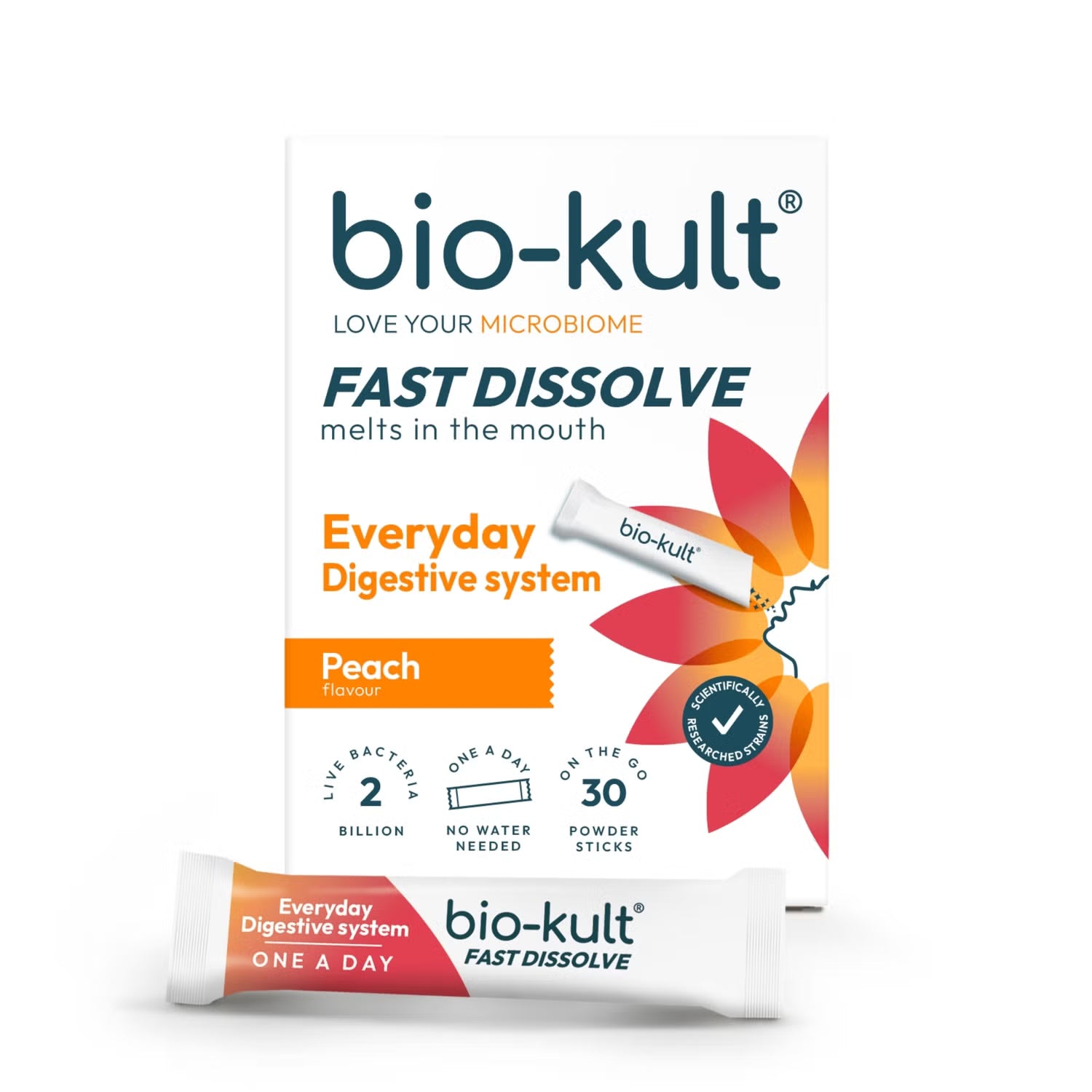 Bio-Kult Everyday Fast Dissolve Probiotic Powder Sticks Peach 30