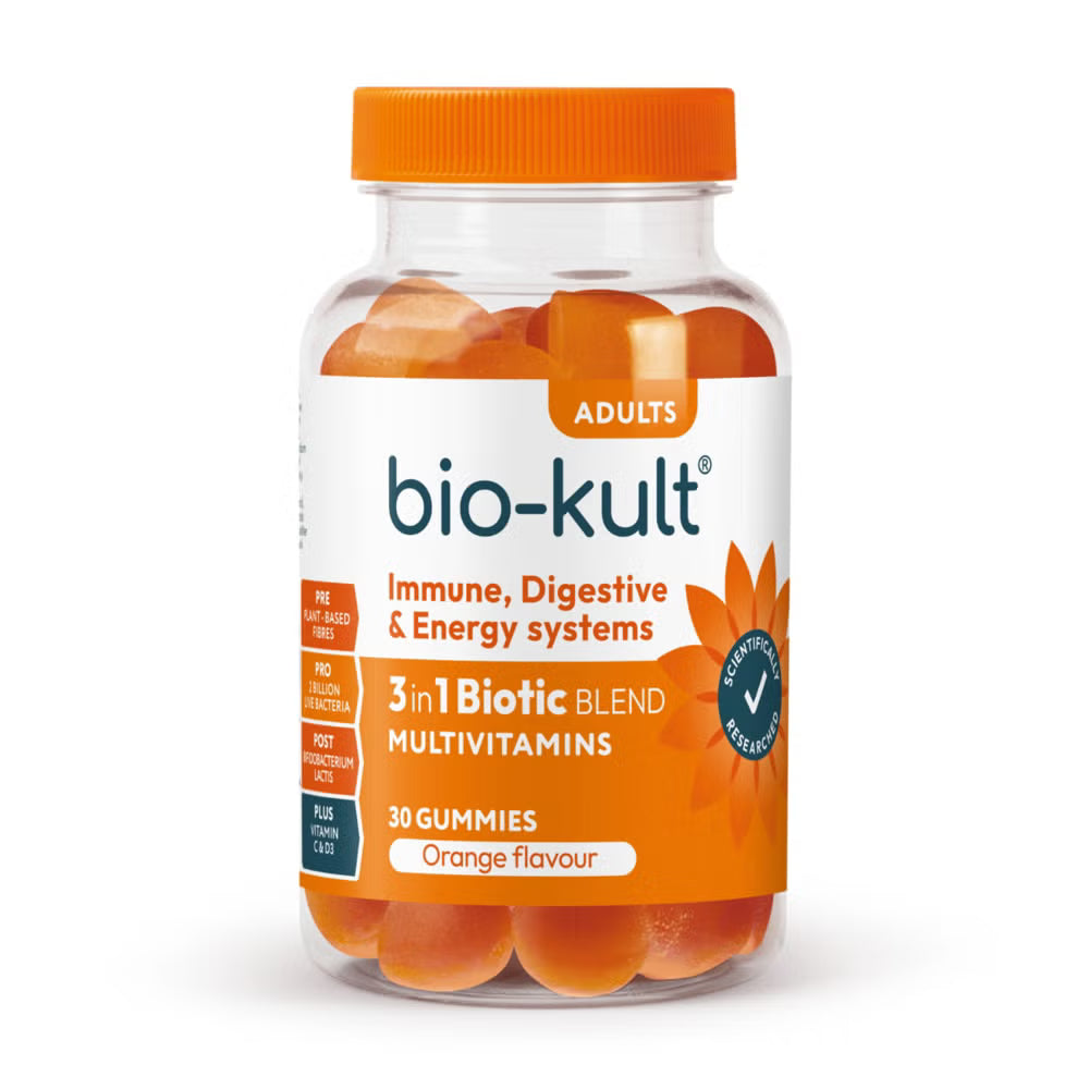 Bio-Kult 3-in-1 Biotic Blend Probiotic Multivitamin Gummies for Adults 30 Gummies