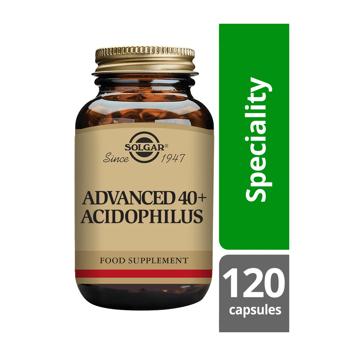 Solgar Advanced 40+ Acidophilus (100% Dairy Free) Vegetable Capsules