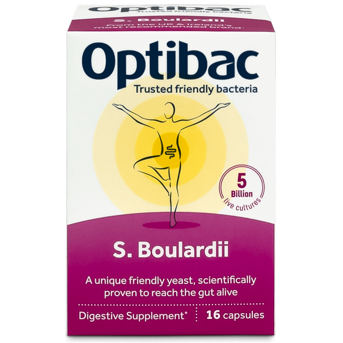 OptiBac Probiotics Saccharomyces Boulardii 16 Capsules