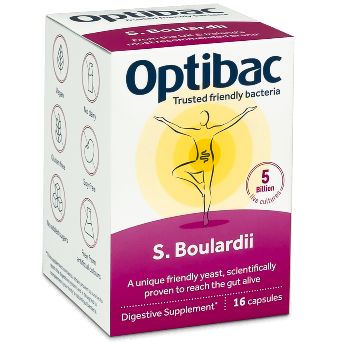 OptiBac Probiotics Saccharomyces Boulardii 16 Capsules