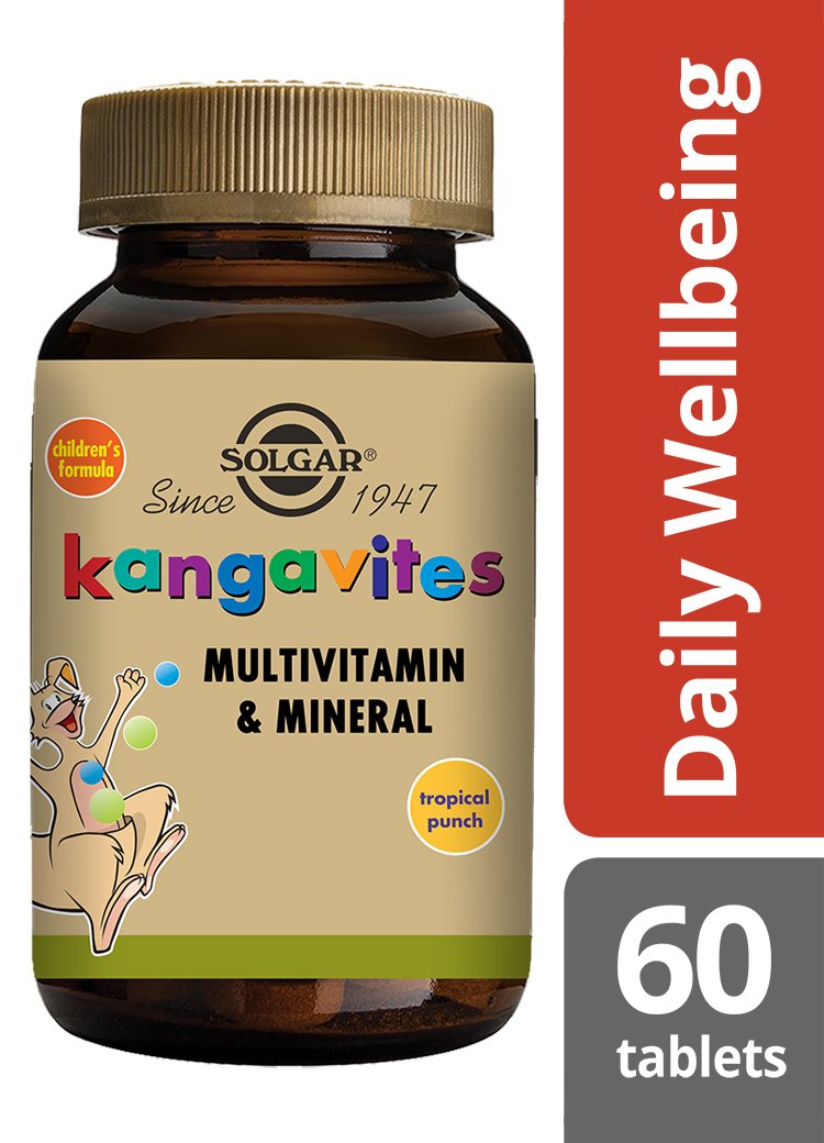 Solgar Kangavites(R) Multivitamin & Mineral Chewable Tablets Tropical Punch
