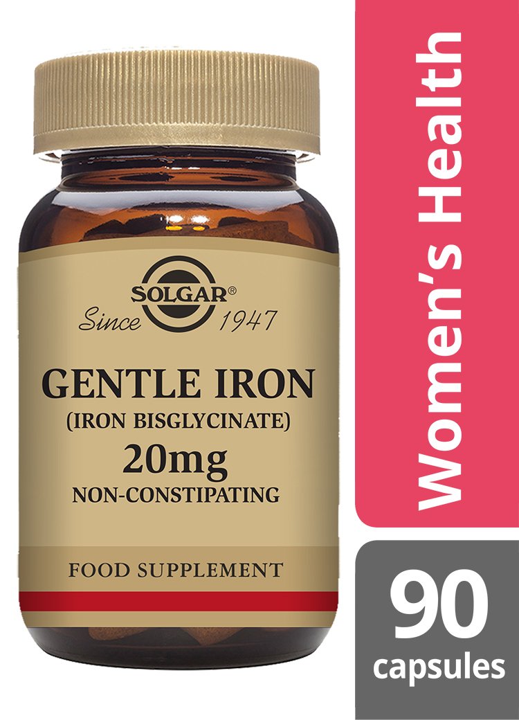Solgar Gentle Iron(TM) 20 mg Vegetable Capsules