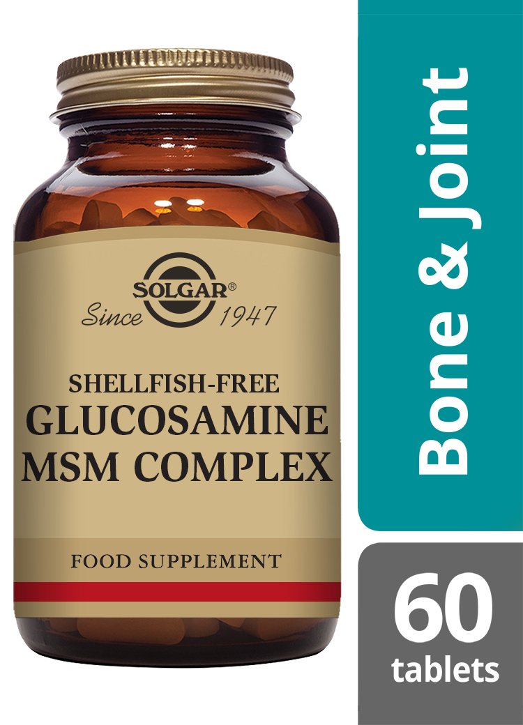 Solgar Glucosamine MSM Complex Tablets (Shellfish-Free)