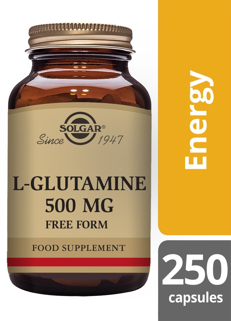 Solgar L-Glutamine 500 mg Vegetable Capsules
