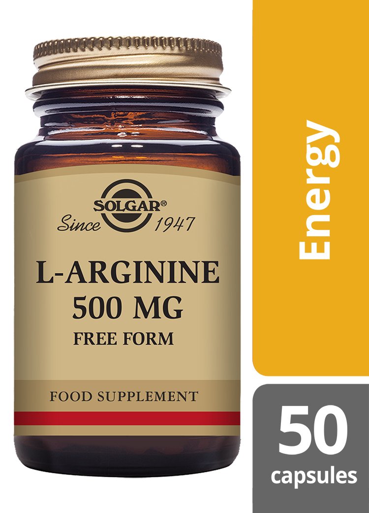 Solgar L-Arginine 500 mg Vegetable Capsules