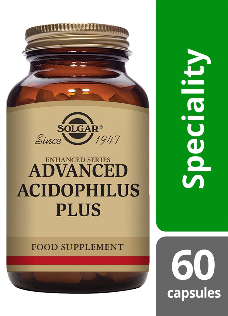 Solgar Advanced Acidophilus Plus (100% Dairy Free) Vegetable Capsules