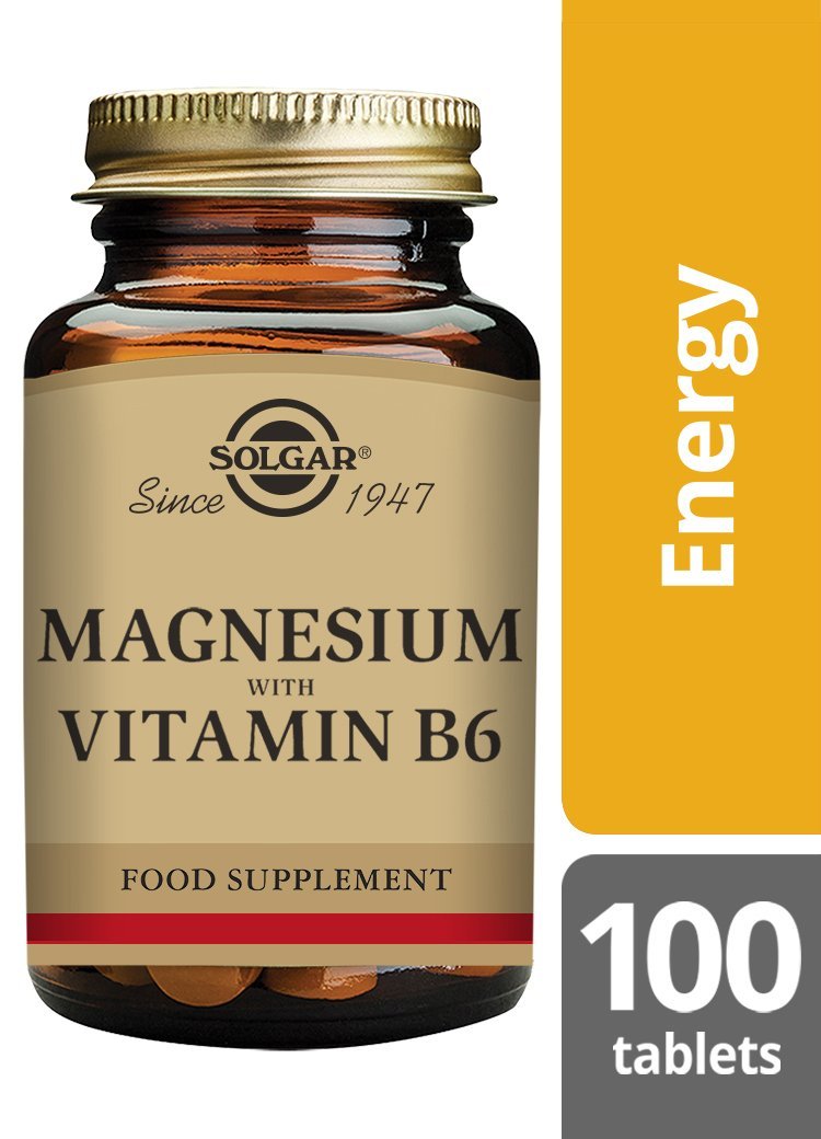 Solgar Magnesium with Vitamin B6 Tablets