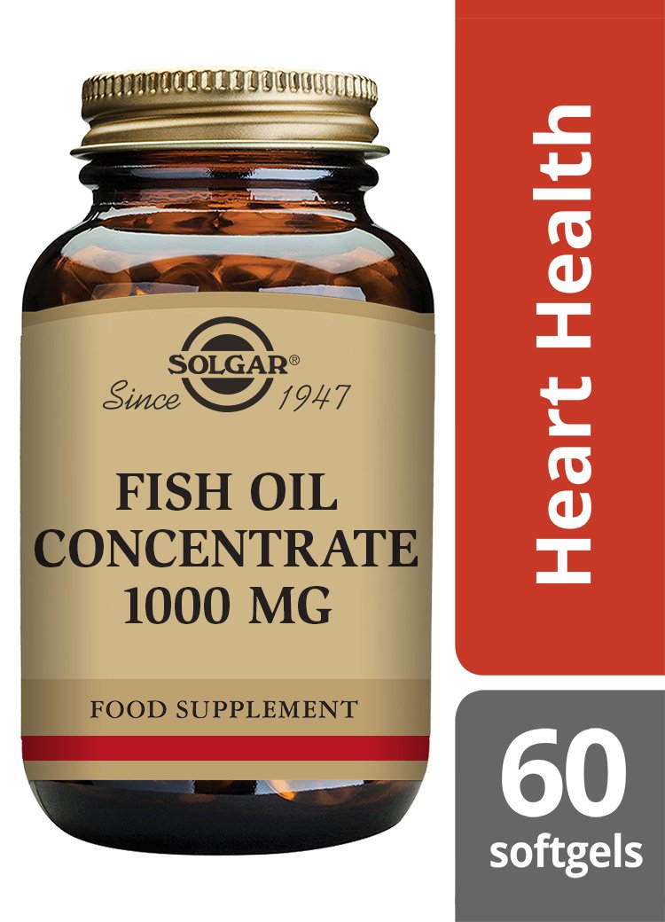Solgar Fish Oil Concentrate 1000 mg Softgels