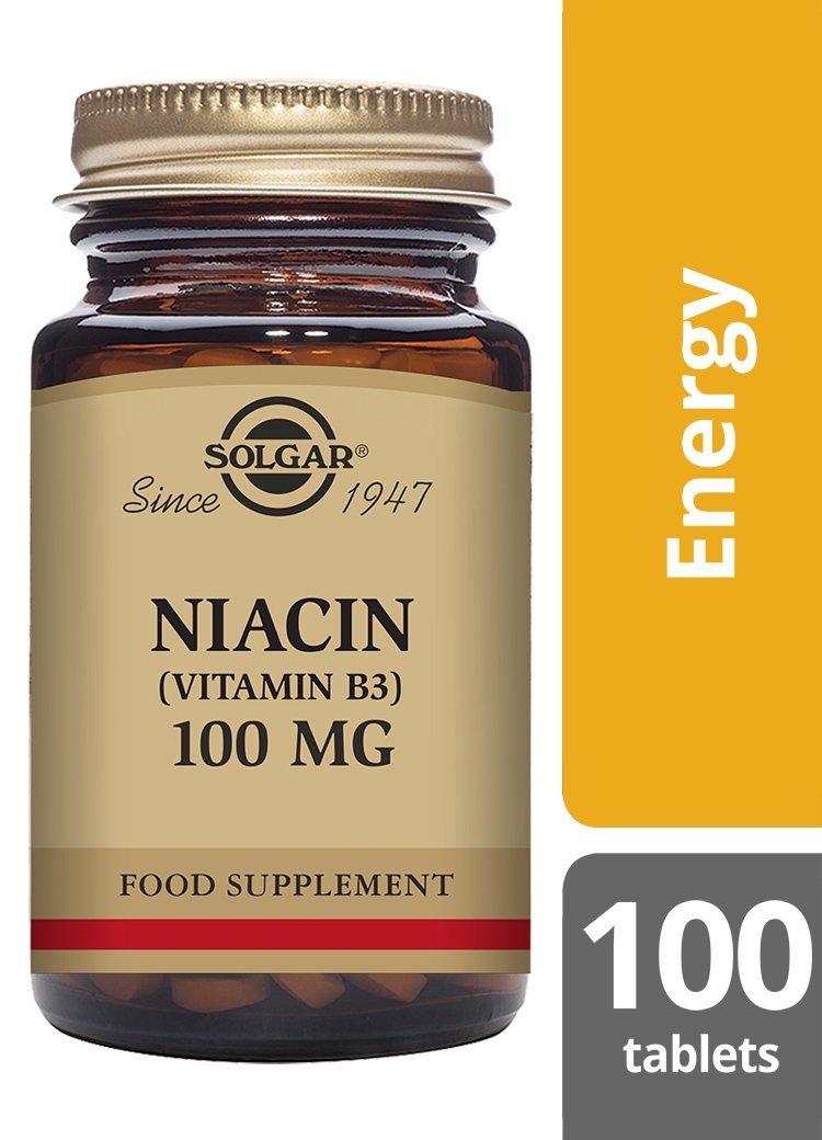 Solgar Niacin 100 mg (Vitamin B3) Tablets 