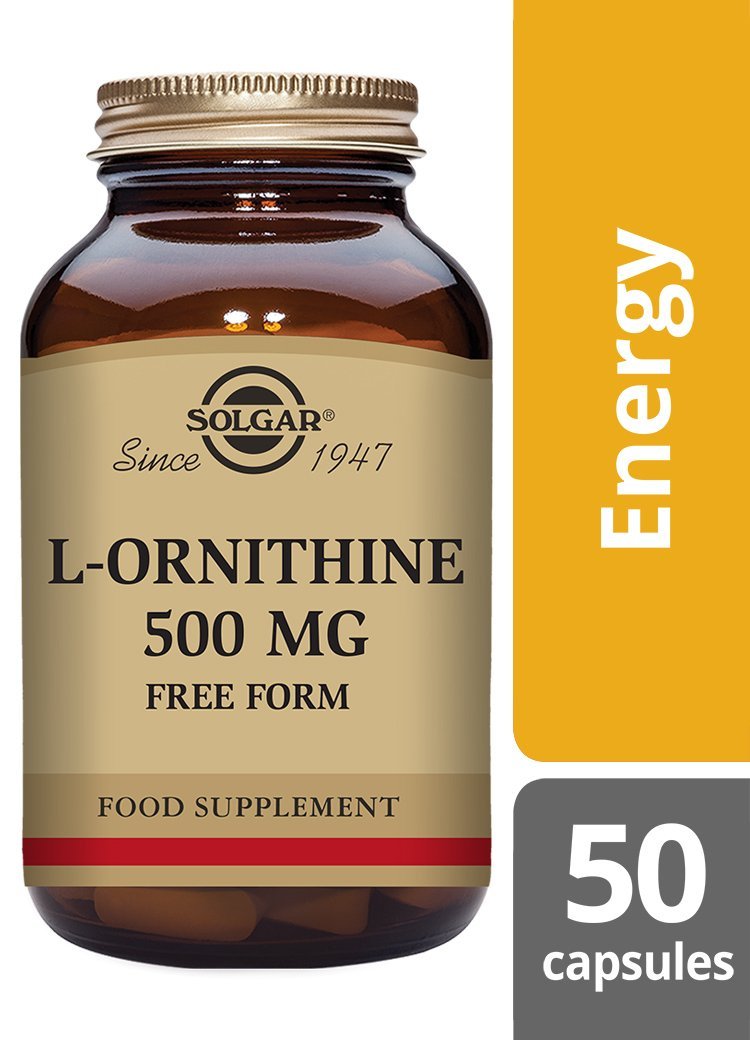 Solgar L-Ornithine 500 mg Vegetable Capsules
