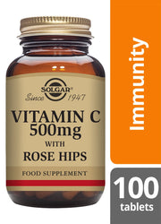 Solgar Vitamin C 500 mg with Rose Hips Tablets