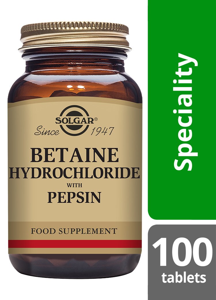 Solgar Betaine Hydrochloride with Pepsin Tablets