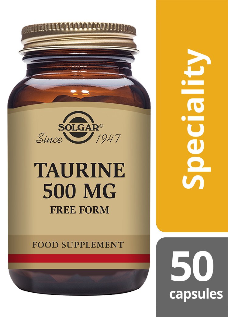 Solgar Taurine 500 mg Vegetable Capsules