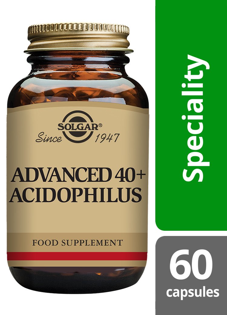 Solgar Advanced 40+ Acidophilus (100% Dairy Free) Vegetable Capsules