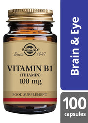 Solgar Vitamin B1 100 mg (Thiamin) Vegetable Capsules