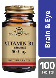 Solgar Vitamin B1 500 mg (Thiamin) Tablets
