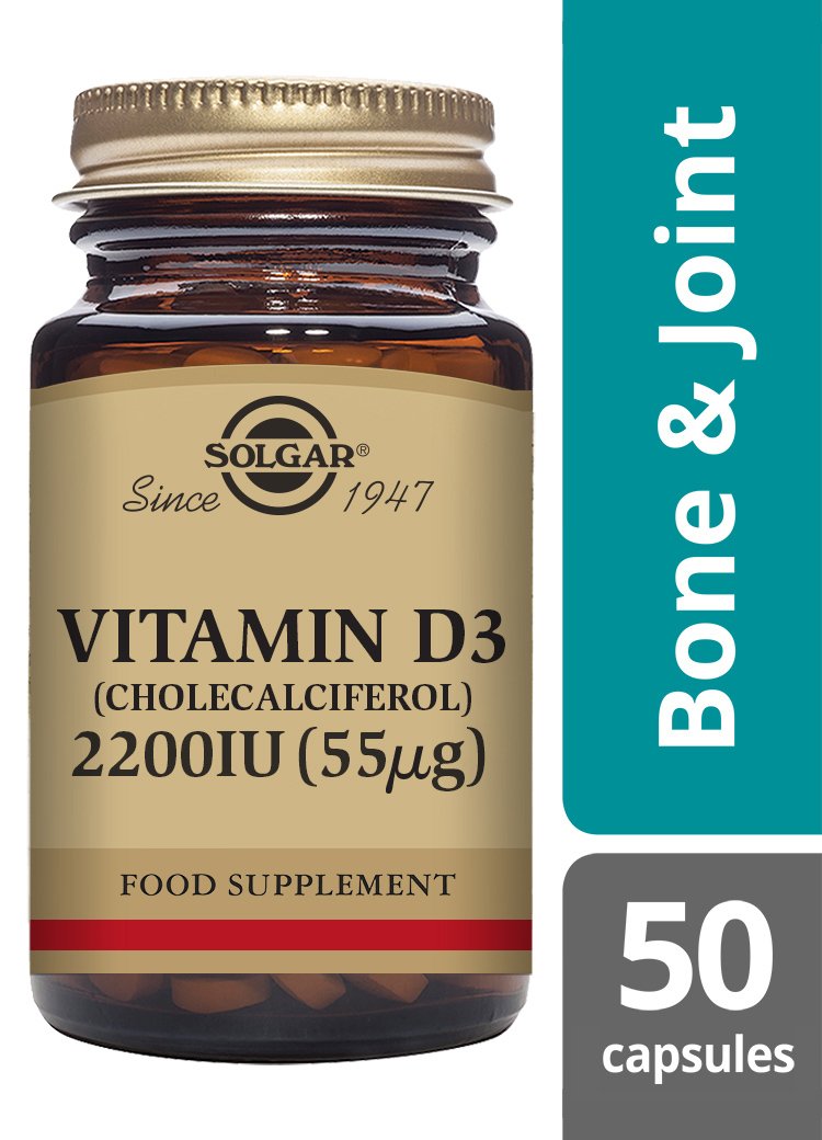 Solgar Vitamin D3 2200 IU (55 «µg) Vegetable Capsules