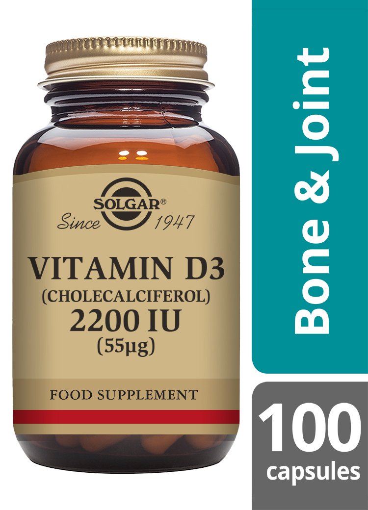 Solgar Vitamin D3 2200 IU (55 «µg) Vegetable Capsules