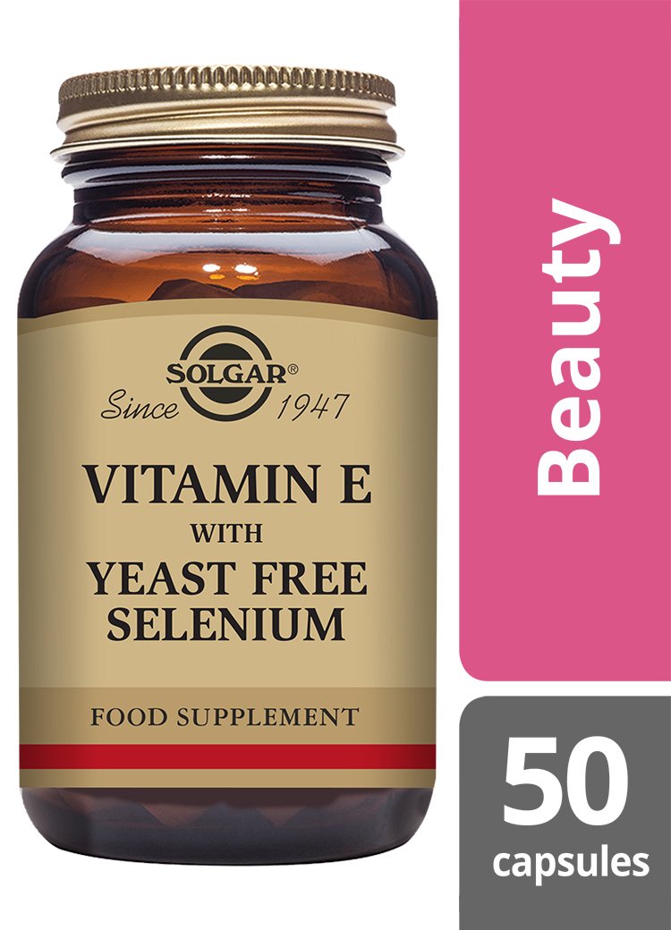 Solgar Vitamin E with Yeast Free Selenium Vegetable Capsules