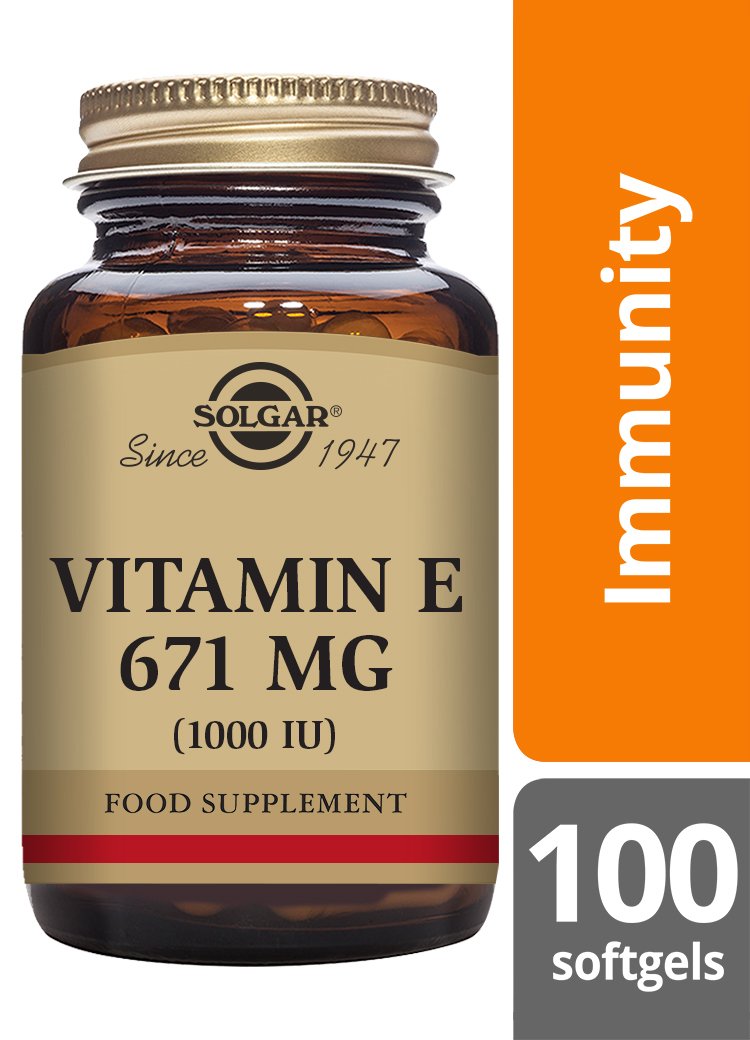 Solgar Vitamin E 671 mg (1000 IU) Softgels