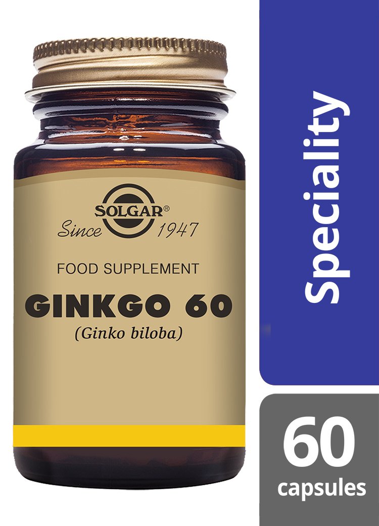 Solgar Ginkgo 60 Vegetable Capsules
