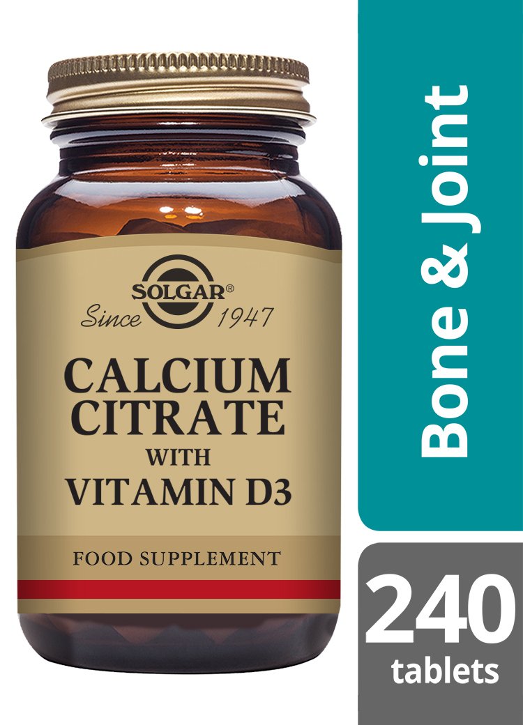 Solgar Calcium Citrate with Vitamin D3 Tablets
