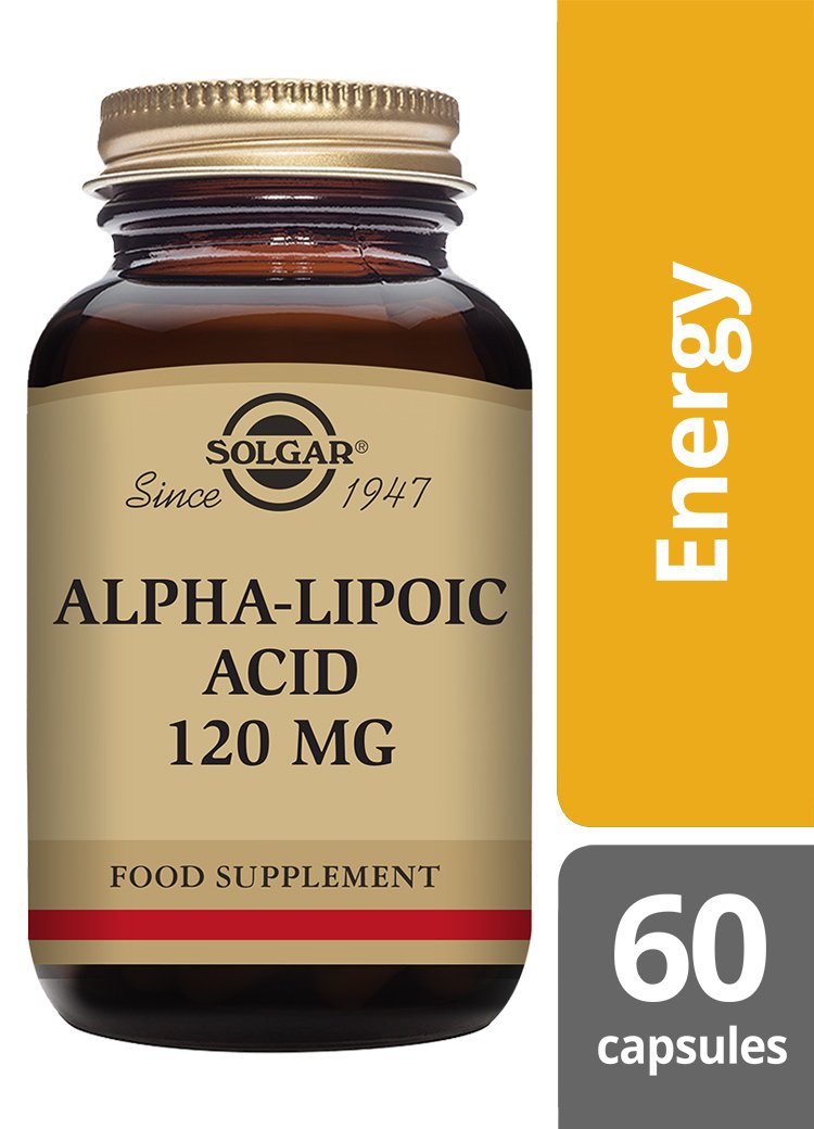 Solgar Alpha Lipoic Acid 120 mg Vegetable Capsules