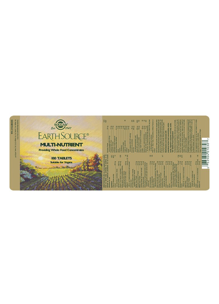 Solgar Earth Source(R) Multi-Nutrient Tablets