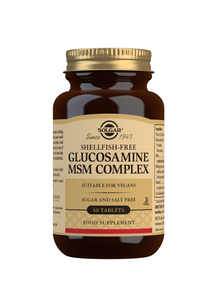 Solgar Glucosamine MSM Complex Tablets (Shellfish-Free)