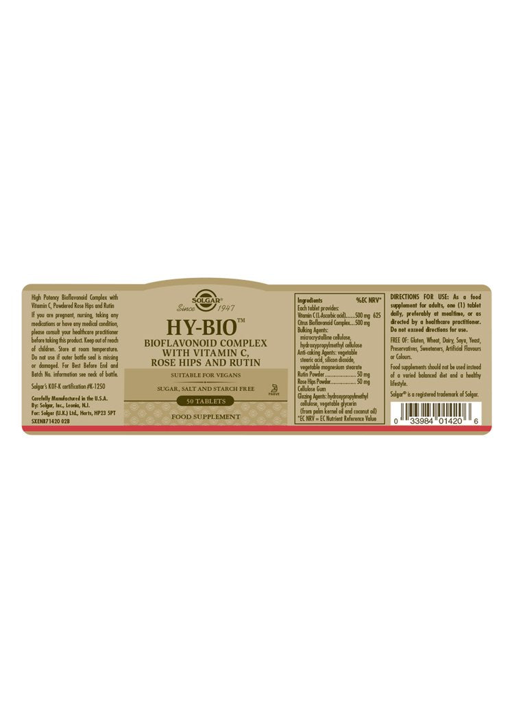 Solgar Hy-Bio(TM) Tablets