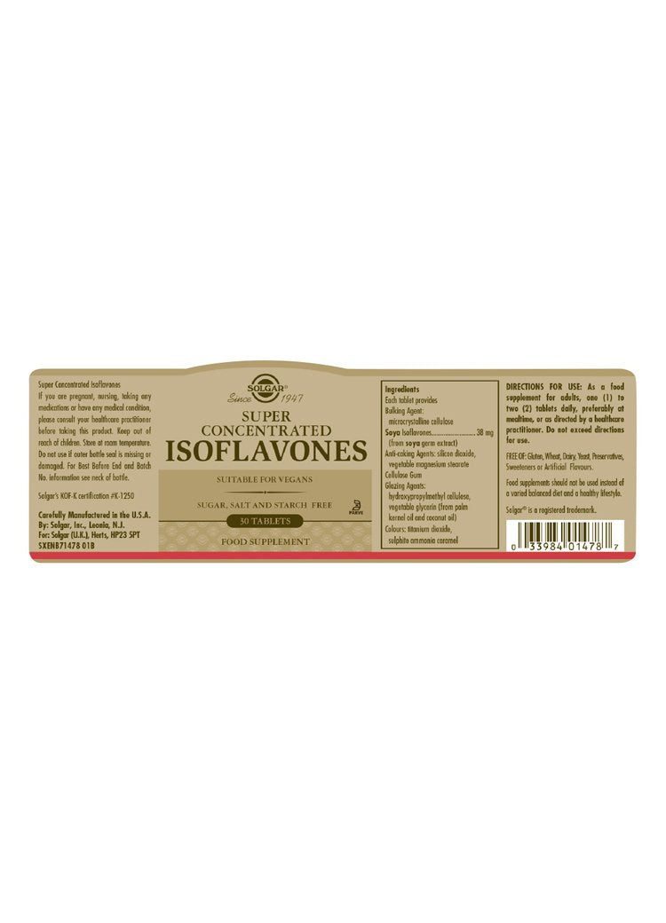Solgar Super Concentrated Isoflavones Tablets