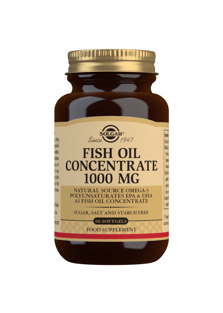 Solgar Fish Oil Concentrate 1000 mg Softgels