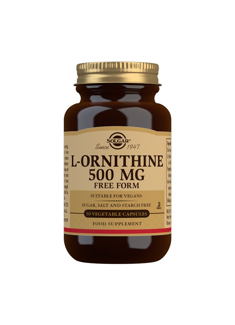 Solgar L-Ornithine 500 mg Vegetable Capsules
