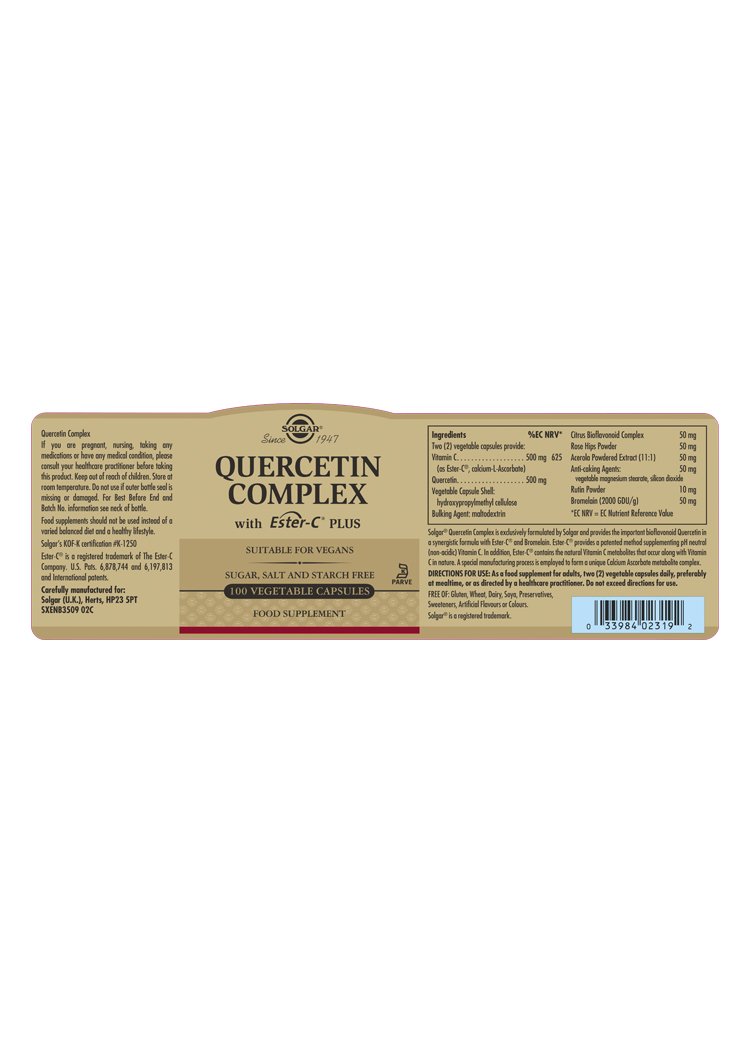 Solgar Quercetin Complex Vegetable Capsules