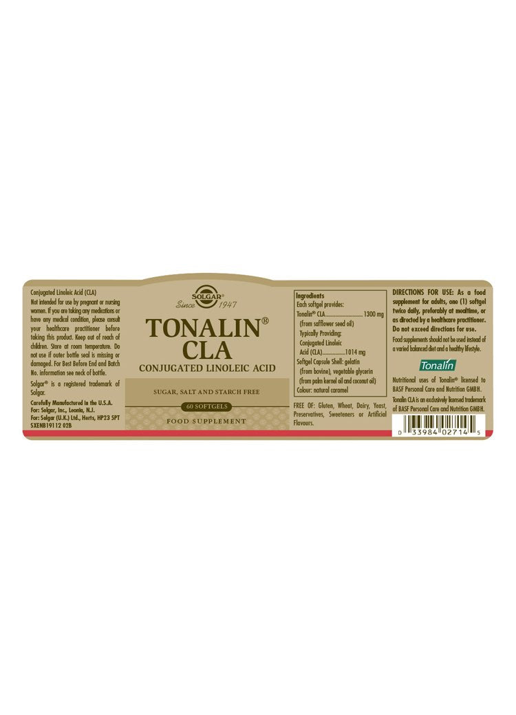 Solgar Tonalin(R) CLA Softgels