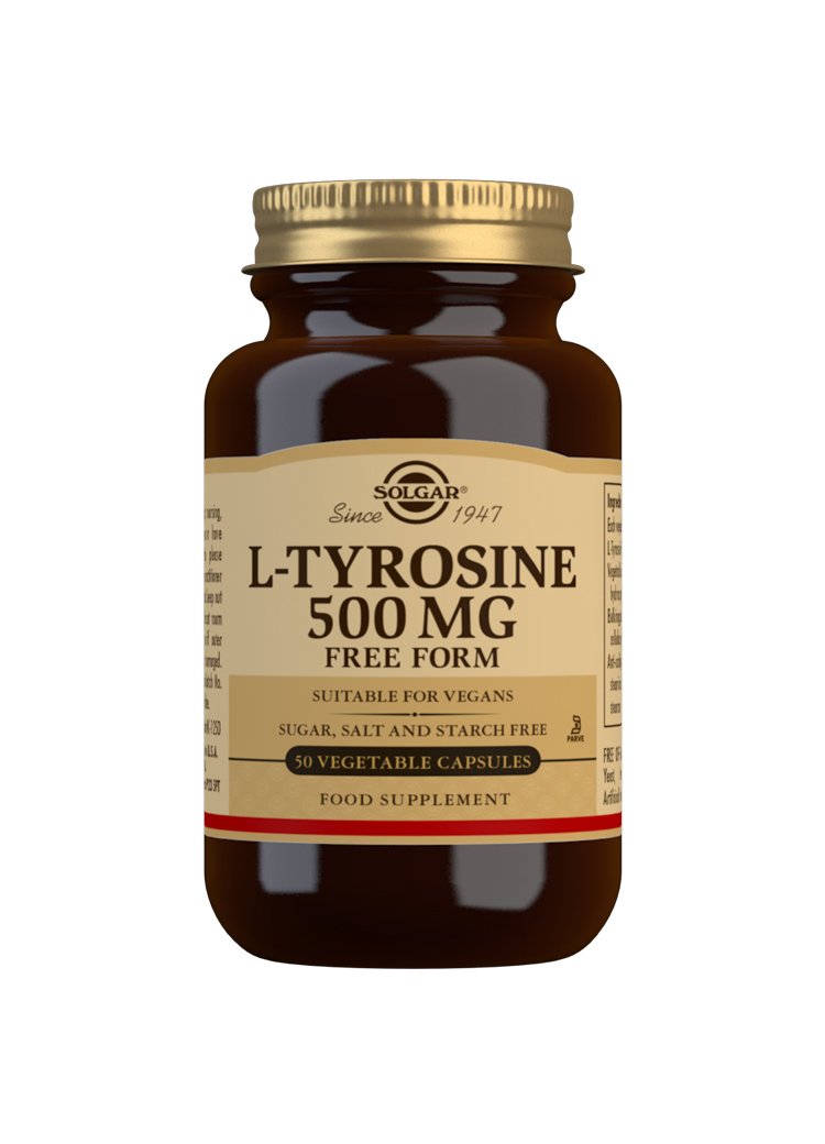 Solgar L-Tyrosine 500 mg Vegetable Capsules