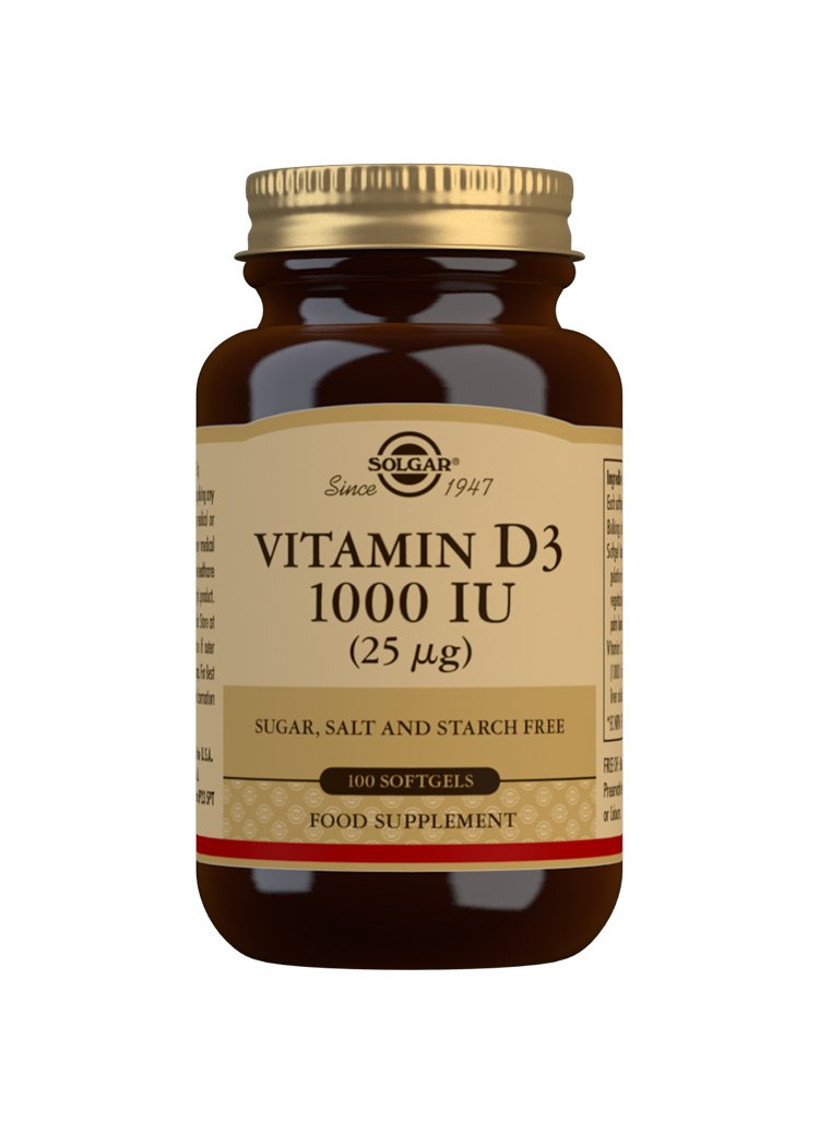 Solgar Vitamin D3 1000 IU (25 «µg) Softgels