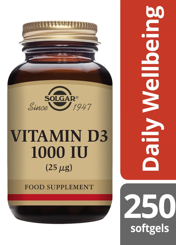Solgar Vitamin D3 1000 IU (25 «µg) Softgels