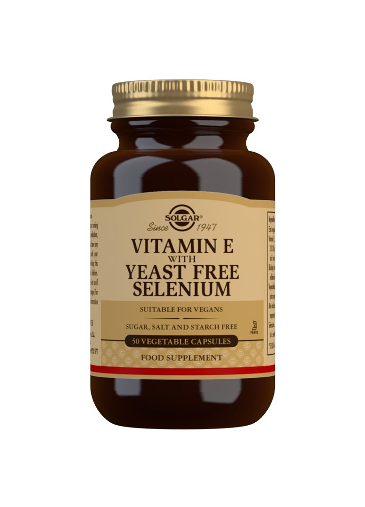 Solgar Vitamin E with Yeast Free Selenium Vegetable Capsules