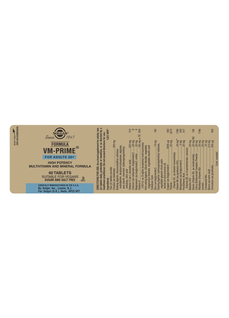 Solgar Formula VM-Prime(R) Tablets