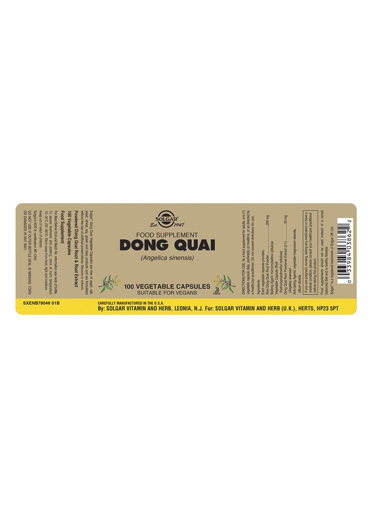 Solgar Dong Quai Vegetable Capsules