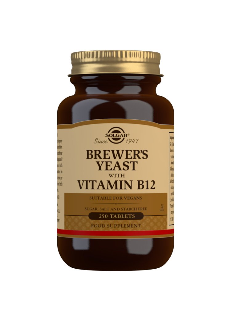 Solgar Brewer's Yeast with Vitamin B12 Tablets
