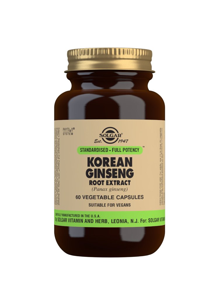 Solgar Korean Ginseng Root Extract Vegetable Capsules